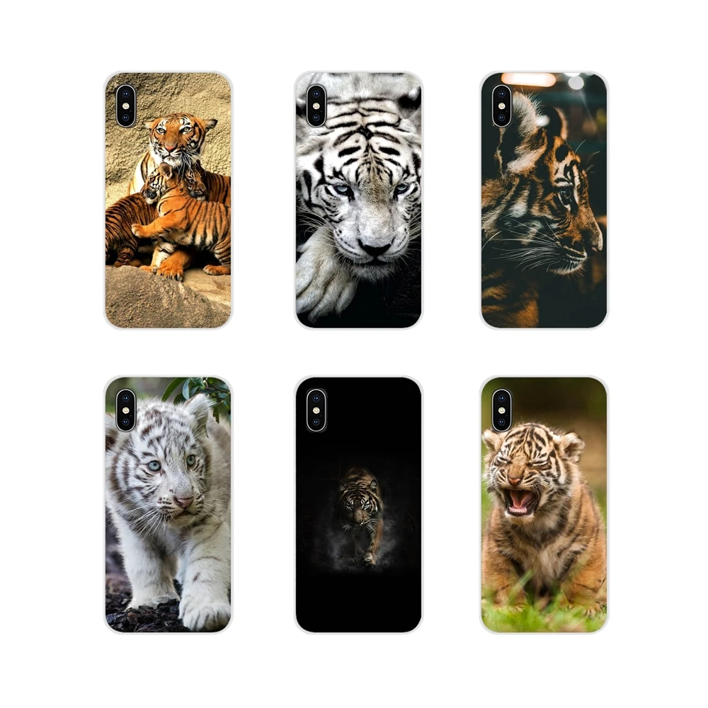 For Apple iPhone X XR XS 11Pro MAX 4S 5S 5C SE 6S 7 8 Plus ipod touch 5 6 Accessories Phone Shell Covers animal tiger Cub | Мобильные