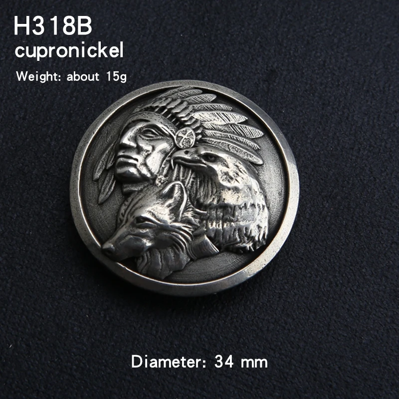 New style cloth clasp brass Indian style warrior brass white copper decorative clasp handmade leather accessories