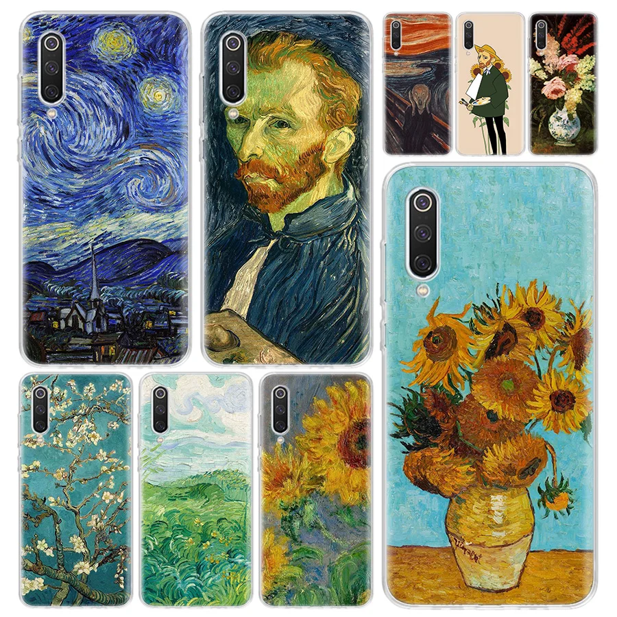 Чехол для телефона с картиной Ван Гога маслом Xiaomi Redmi Note 9S 8 8T 9 7 7A 6 6A 5 5A 4X S2 K20 K30 MI Lite