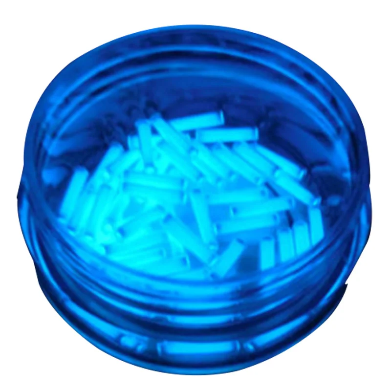 Ice blue 1 шт. 1,5X6 мм тритиевая газовая трубка самосветящаяся 15 лет высокотехнологичных продуктов Edc для наружного кемпинга аварийное оборудование аксессуары - Цвет: Ice blue