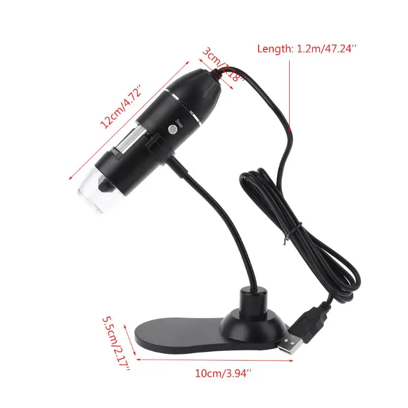 

Professional USB Digital Microscope 8 LED 1000X Electronic Microscope Endoscope Zoom Camera Magnifier