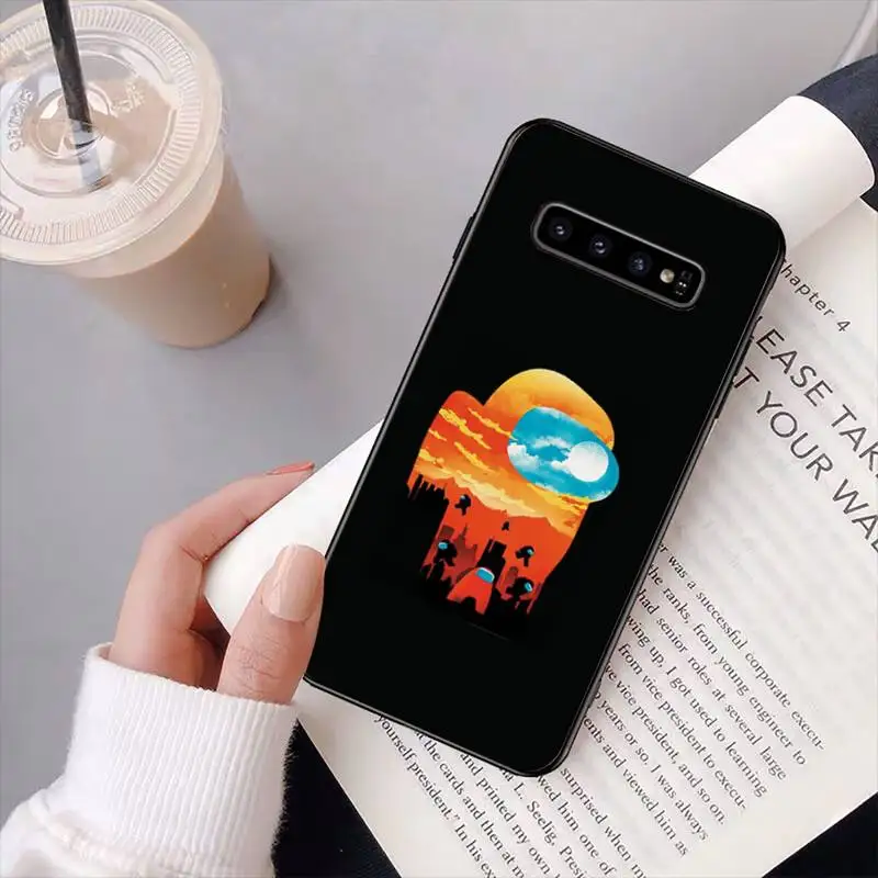 

Among us Phone Case Black For Samsung S10 5G/lite/plus S20/Plus/Ultra Note8/9/10/20Pro/plus Cases