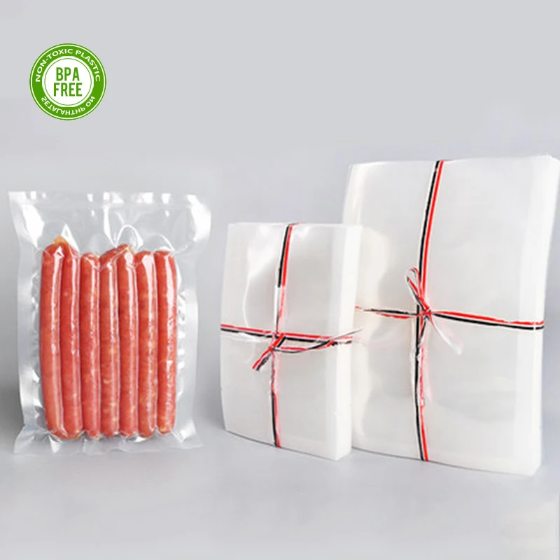 Vacuum Bags For Food 100PCS /Lot BPA-Free Food Grade Storage Film Heated Freezer Bags Kitchen Packaging Bags For Vacuum Sealer