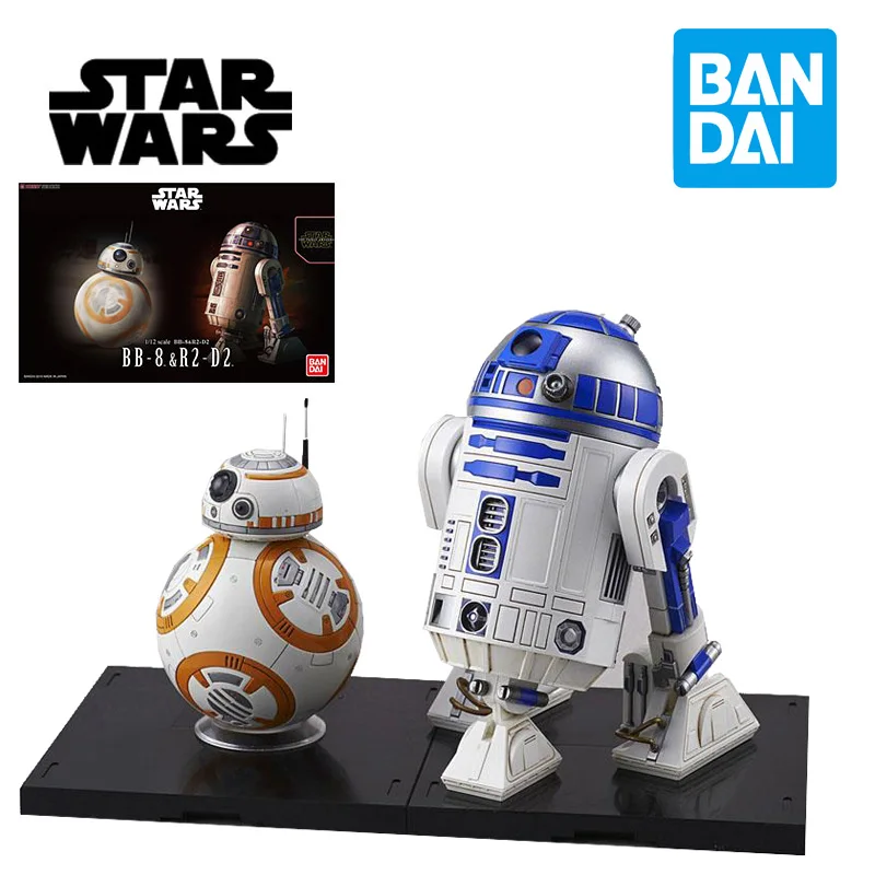 

Bandai Star Wars Bb-8 R2-D2 The Force Awakens Repair Robot Assembly 1/12 Pvc Anime Action Figures Collection Model Toys Gifts
