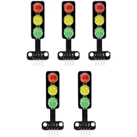 5pcs 5mm 5v mini traffic light red yellow green led display module creative diy for arduino diy project