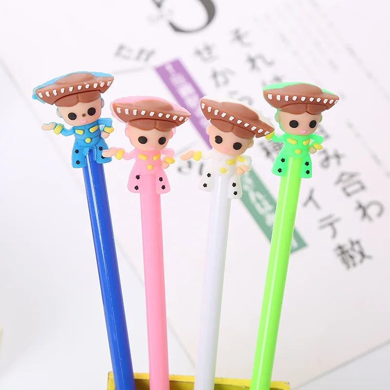 

40 Pc/Lot Cartoon Dream of Dancer Water Signature Gel Ink Pen/Creative Student Office Stationery /Children Prize Gift