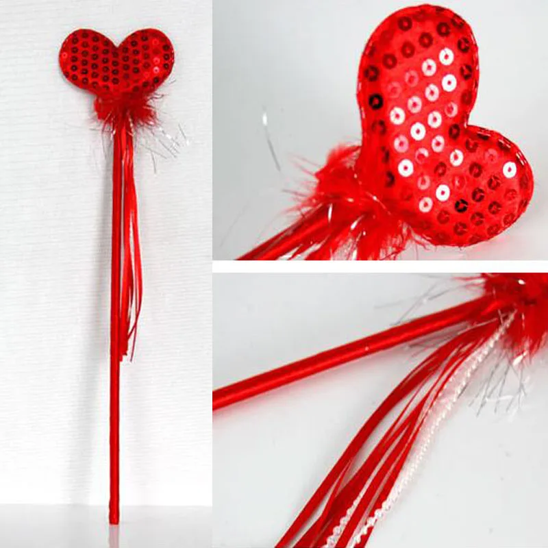 Милые волшебные палочки со звездами и сердечками с блестками для девочек