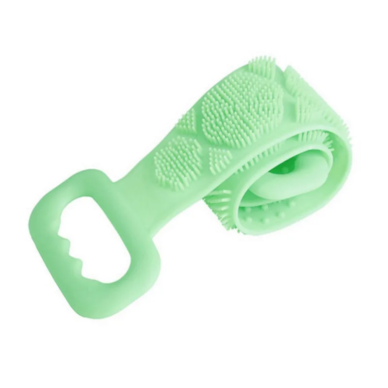 

70cm Double-side Silicone Bath Body Brush for Bathroom Cleaning Rubbing Back Mud Peeling Massage Scrubber Skin Brushes