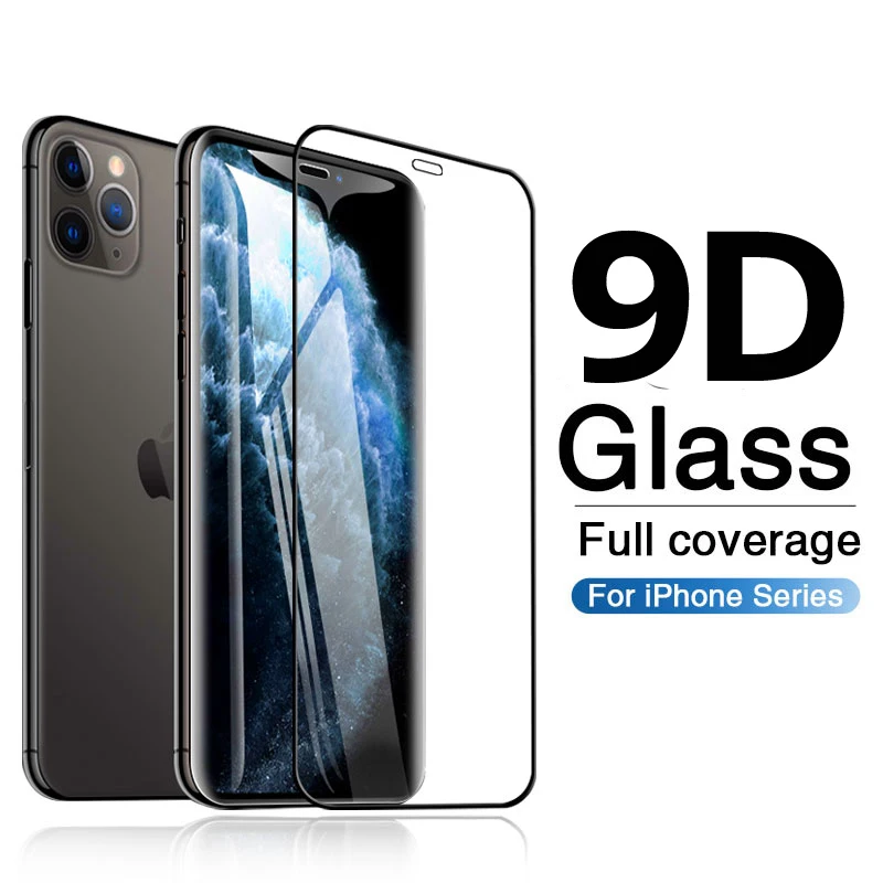 9D Полное стекло для iPhone XS Max 11 Pro XR X 8 7 6 6S Plus защита экрана закаленное стекло+ задняя пленка+ стекло для объектива камеры