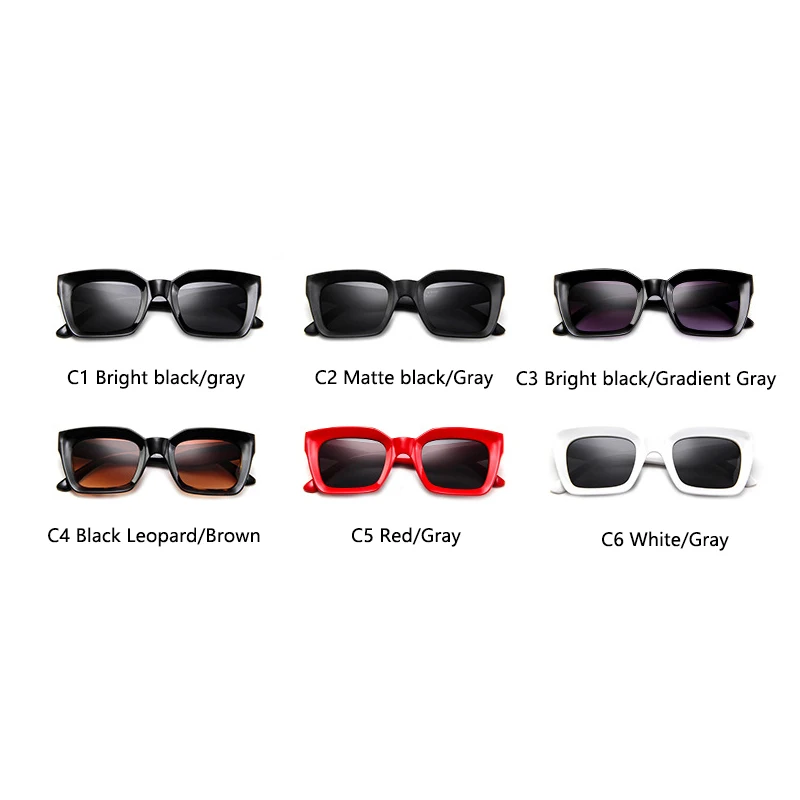 Солнцезащитные очки в пластиковой оправе для мужчин и женщин модные темные с