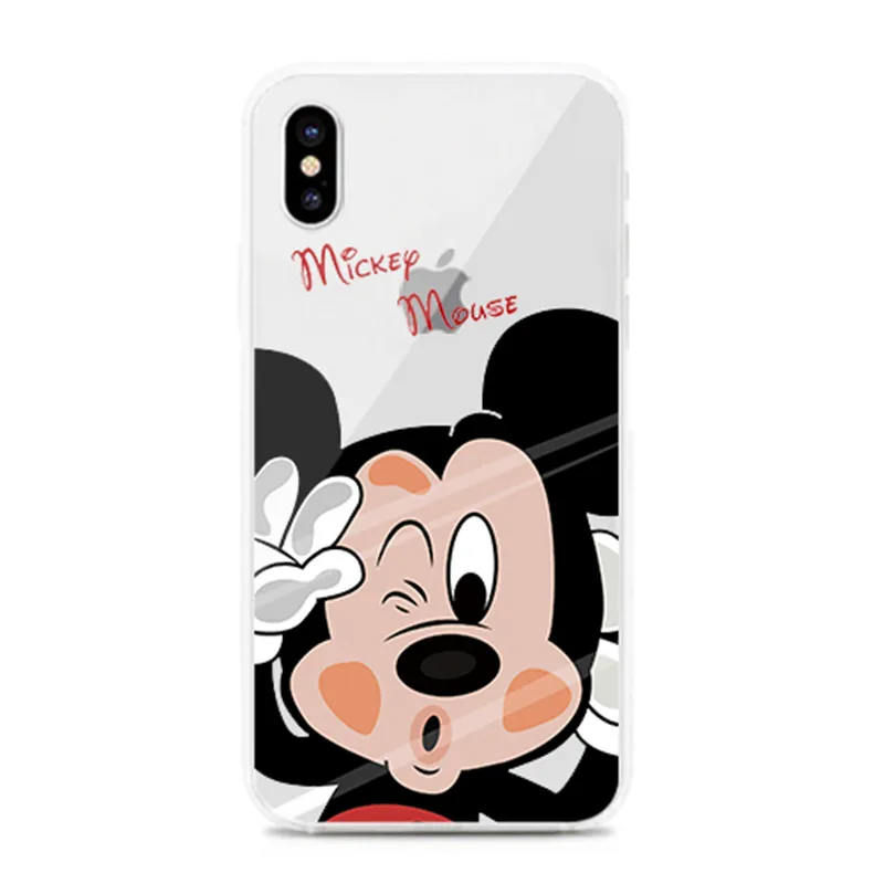 2 Милый чехол с рисунком Микки для iPhone 6, 6s, 7, 8 Plus, мягкий силиконовый чехол для телефона, чехол для iPhone 11 Pro, X, XR, Xs Max, чехол - Цвет: 2