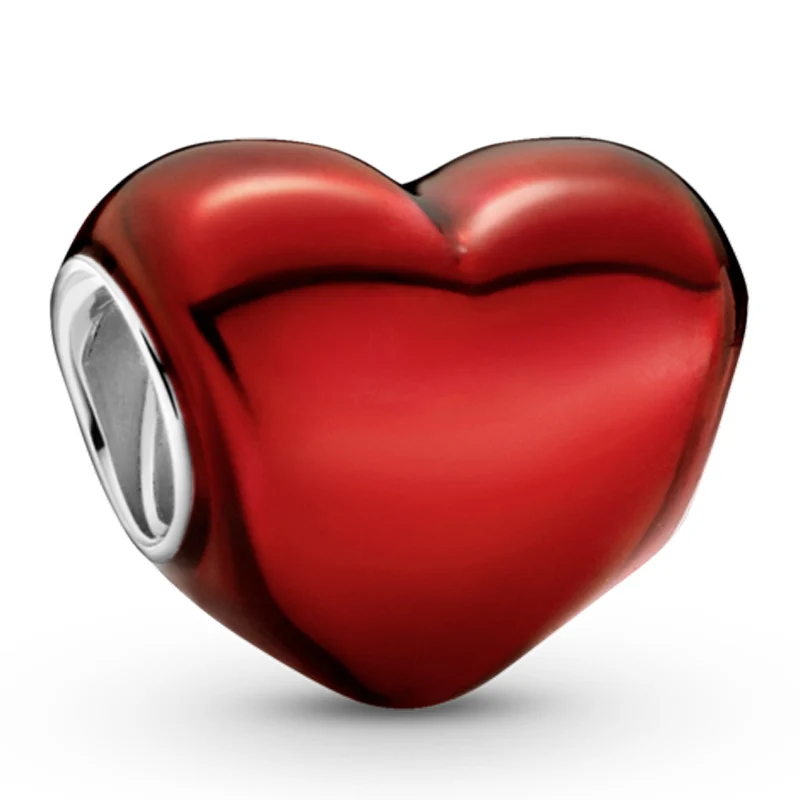 925 Серебряная Подвеска Красная Арбуз Клубника Маргаритка Орхидея Яркий Орнамент Бусины Подходят для Популярного Браслета DIY Украшения.