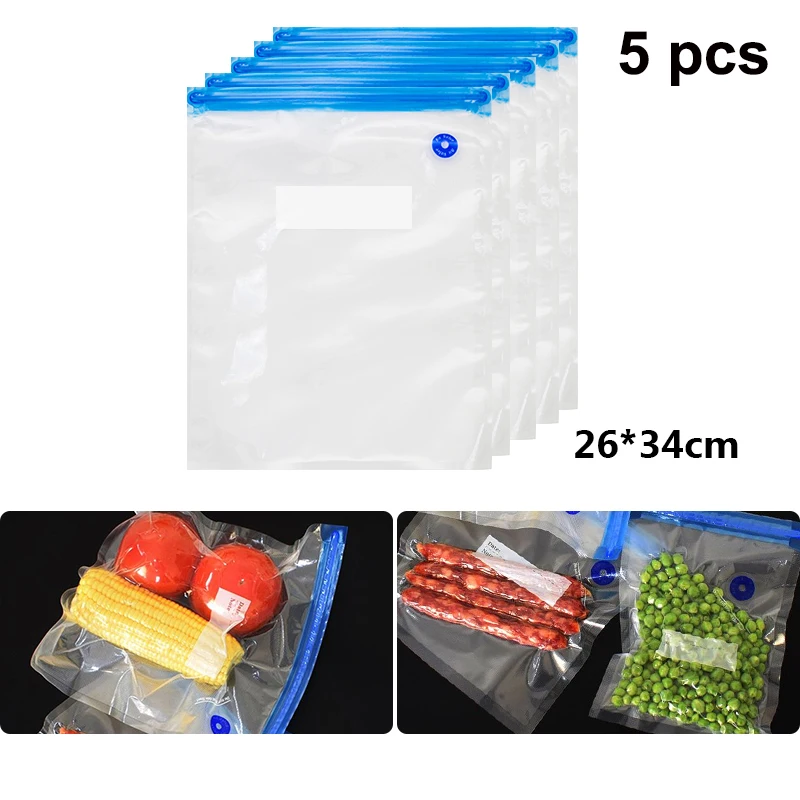 5 шт. портативная герметизирующая вакуумная упаковочная машина для пищевых