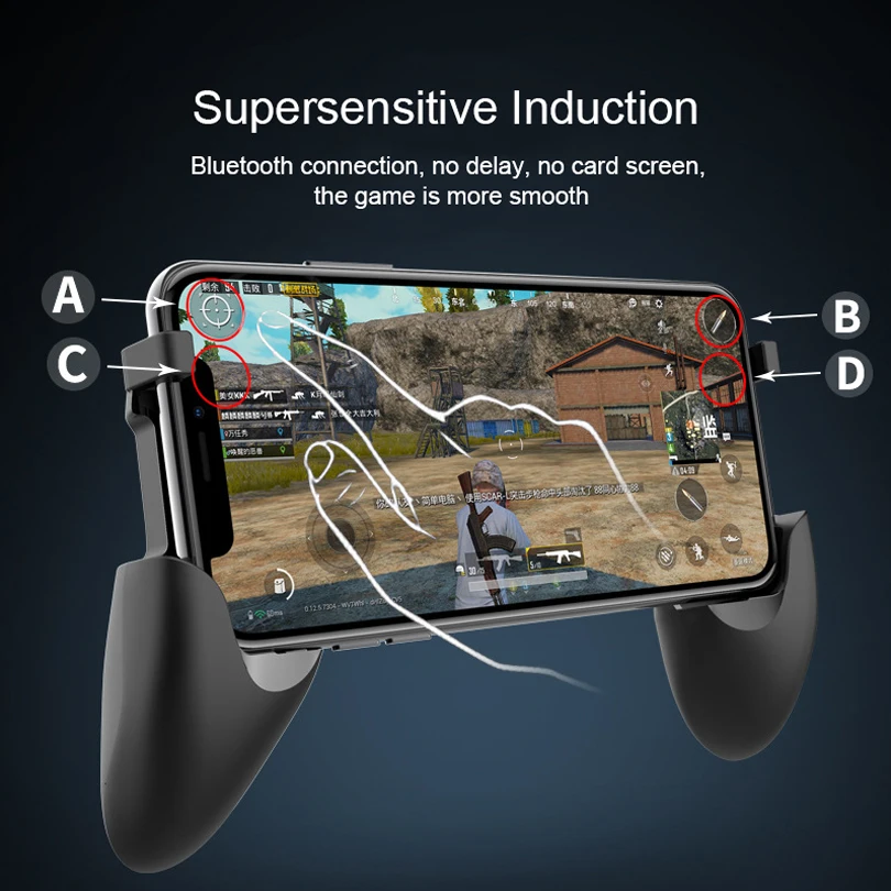 PUBG мобильный S7 аккумуляторная Беспроводной джойстик игровой держатель