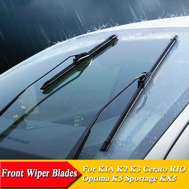 

Car Windshield Wiper Blades Car Styling U Frameless Bracketless Rubber For KIA CERATO Forte K3 Optima K5 RIO R-Line Sportage R