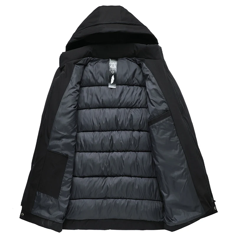 

Loldeal Men's Winter Thicken Cotton Parka Jacket with Removable Hood