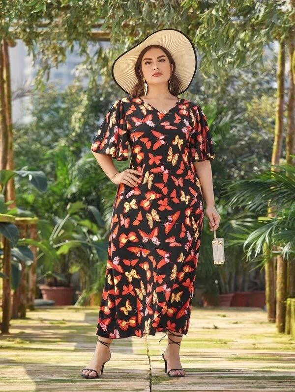 

Dress Plus Size Women 2021 Sumber Long Sleeve Retro Floral Print Maxi Abaya Muslim Islamic Middle East Clothing Robes