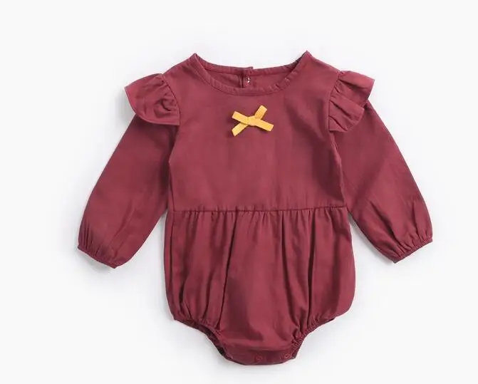 red BRW8156 Клетчатая Одежда для маленьких джентльменов; Одежда для новорожденных; боди для детей; Модная хлопковая одежда для новорожденных - Цвет: red BRW8156