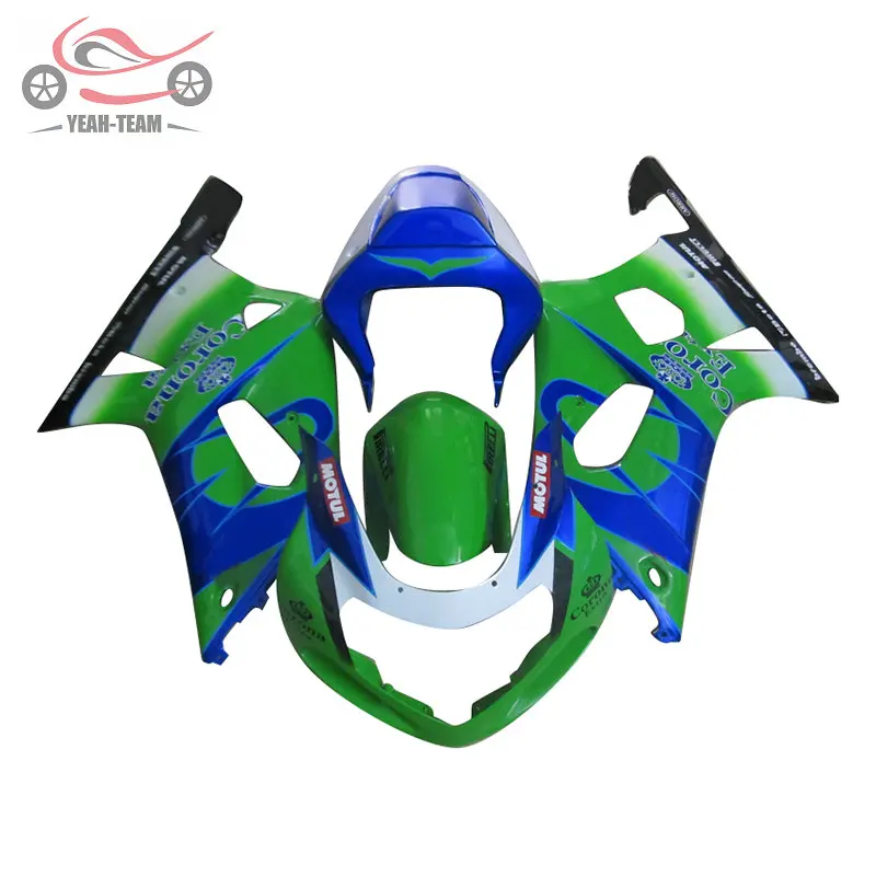 

Высококачественный китайский комплект обтекателей для Suzuki 20012002 2003 GSXR750 GSXR600 01-03 GSXR 600 750 зеленый обтекатель для ремонта тела коронавируса