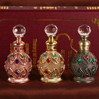 1pc vintage metal perfume bottle arab style essential oils dropper bottle container middle east weeding decoration gift