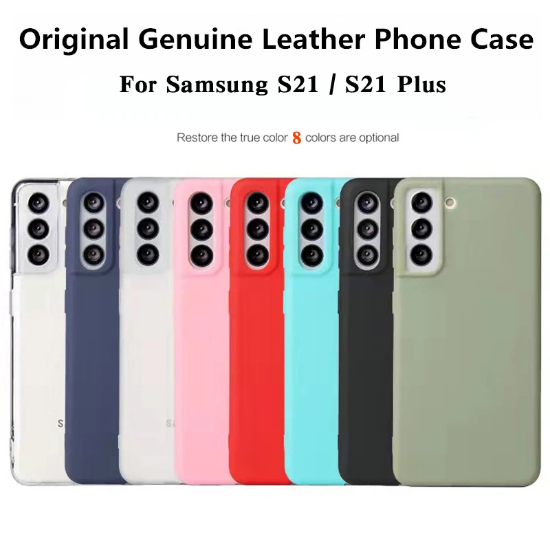 

Genuine Silicone Protection Phone Case For Samsung Galaxy S21 Plus Back Cover For Samsun S21 S 21 Samsumg Sansun S21Plus Cases