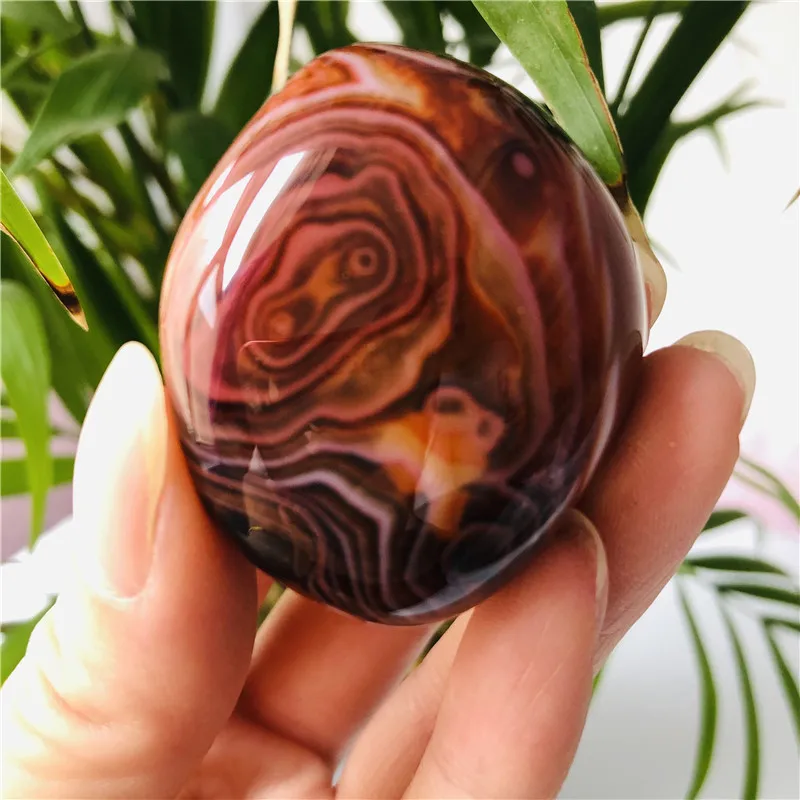 Высокое качество натуральный полосчатый Агат камень Madagascar Good Luck Raw Gemstone Body Heathy