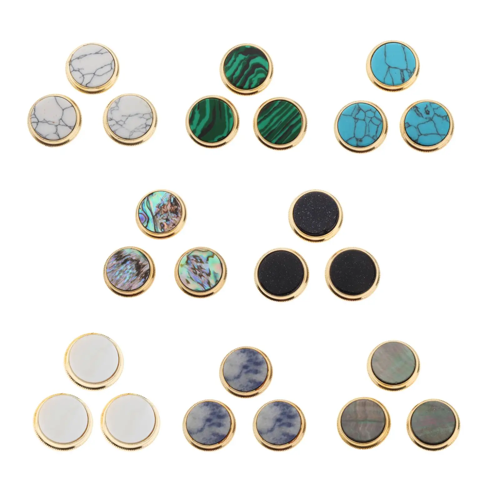 

8 Styles Colorful Metal Trumpet Cap Finger Buttons Caps Valve Cap -Set of 3