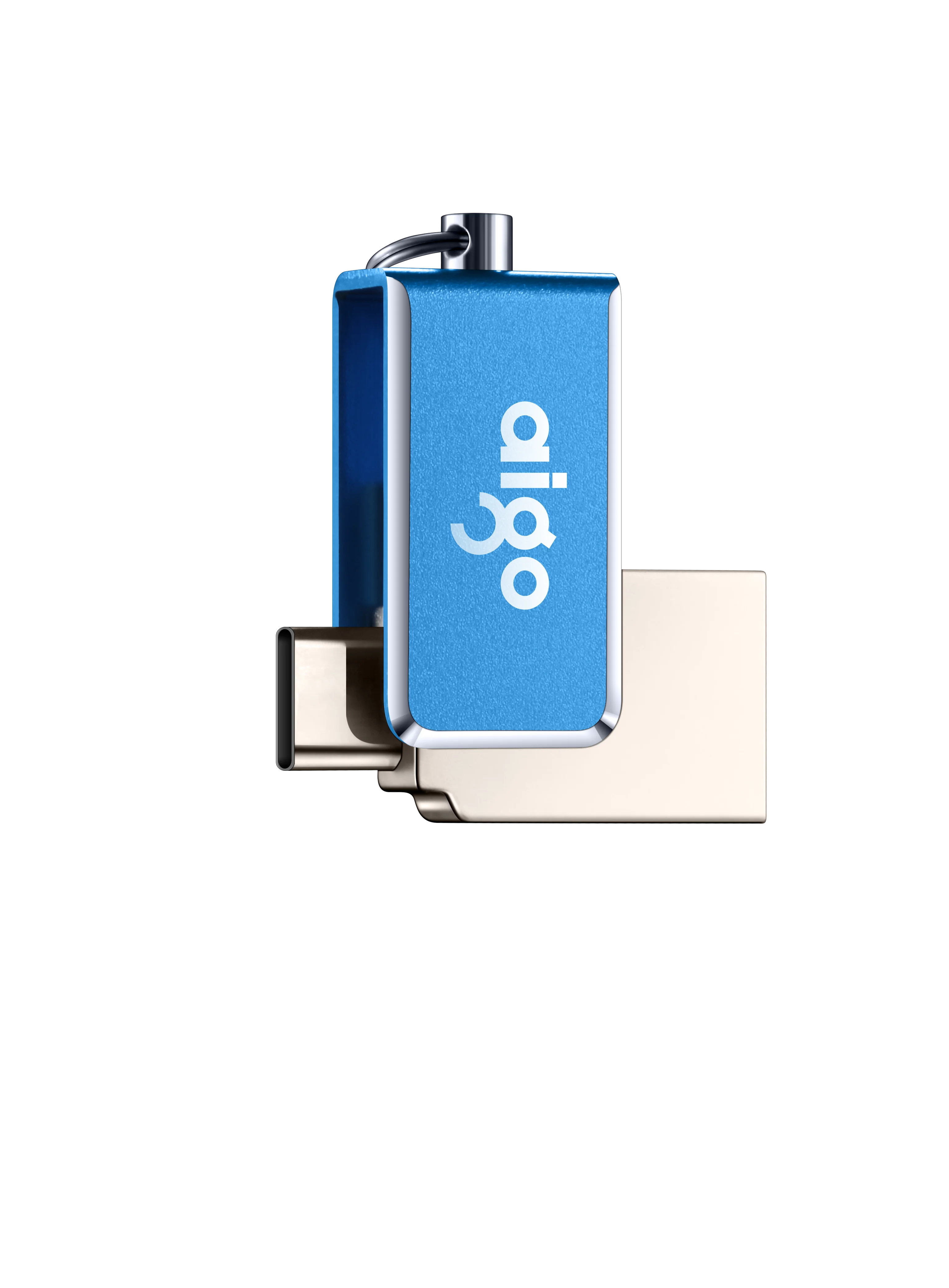 

Aigo usb 3.1 high speed dual interface type C pendrive 64G 360 rotatable mini metal car usb pocket size pen drive for Android