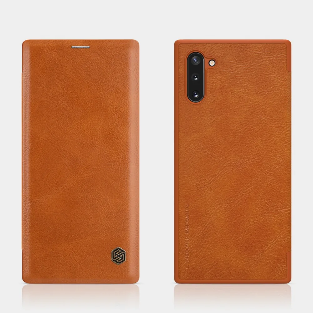 Флип-чехол для samsung Note 10 S8 S9 S10 Plus S10e Note 8 9 A8 Plus NILLKIN Qin кожаный чехол-накладка для samsung Galaxy Note 10