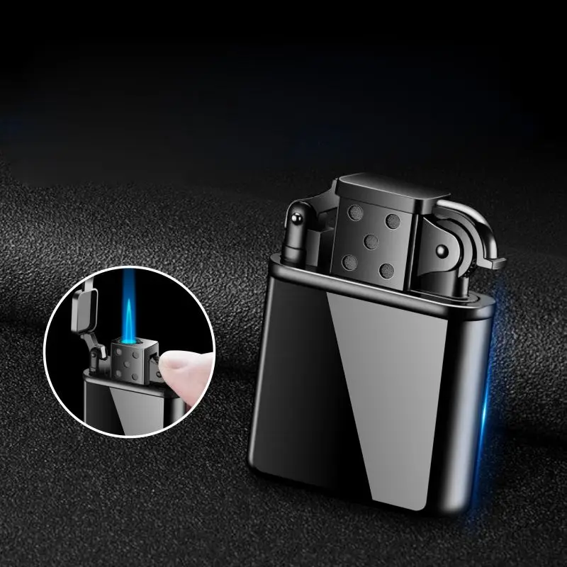 Креативная ретро-зажигалка с открытой крышкой лампа-турбина ветрозащитная