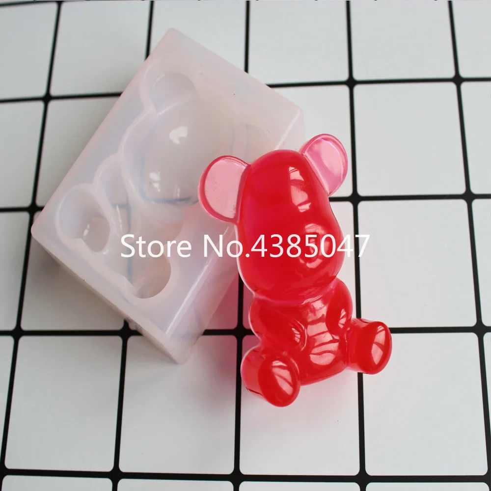 1 шт. форма с милым медведем из смолы УФ клеем для рукоделия ювелирных изделий