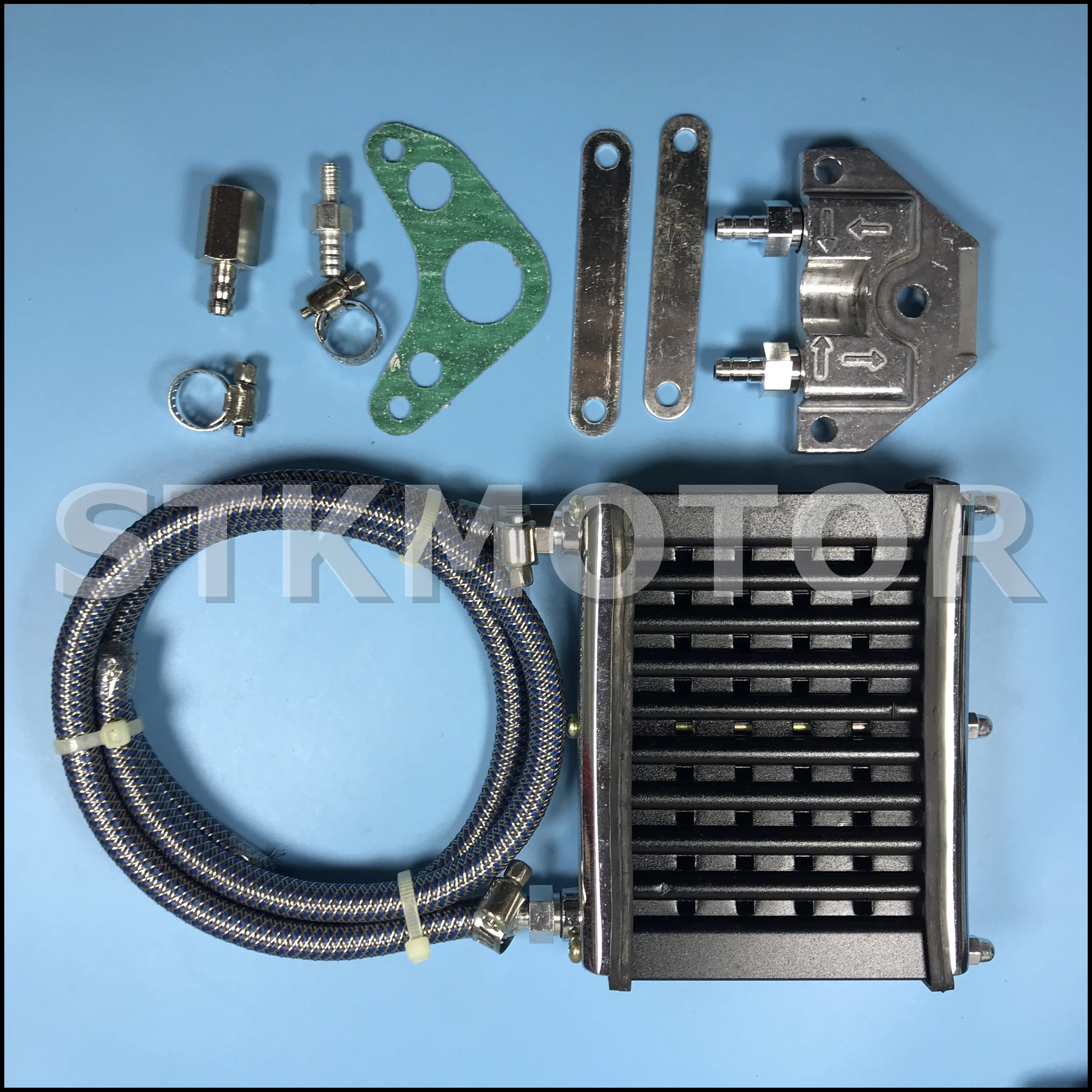 Универсальный мотоциклетный Алюминиевый Масляный радиатор двигателя с ЧПУ