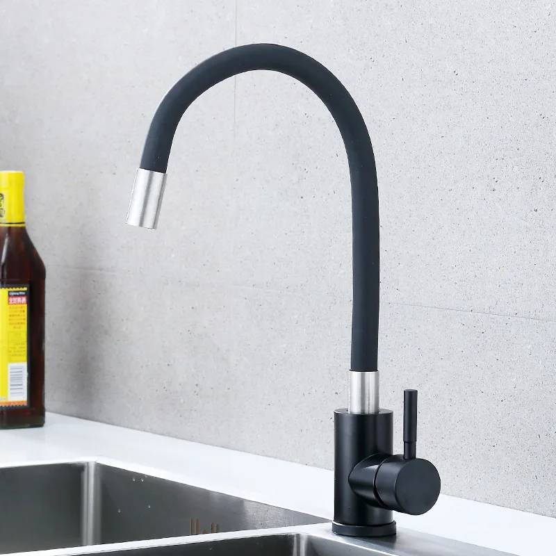 Гибкий Смеситель из силикагеля с поворотом на 360 градусов кухонный кран для