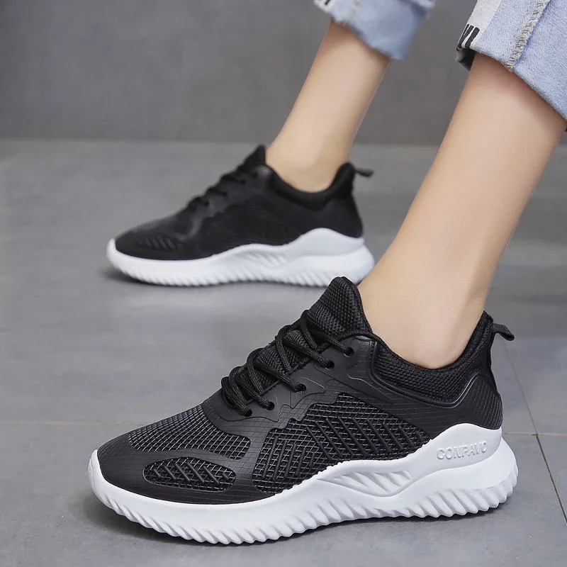 new Women Sneakers Fashion Breathble Vulcanized Shoes Pu leather Platform Lace up Casual White Tenis Feminino Zapatos De Mujer | Обувь