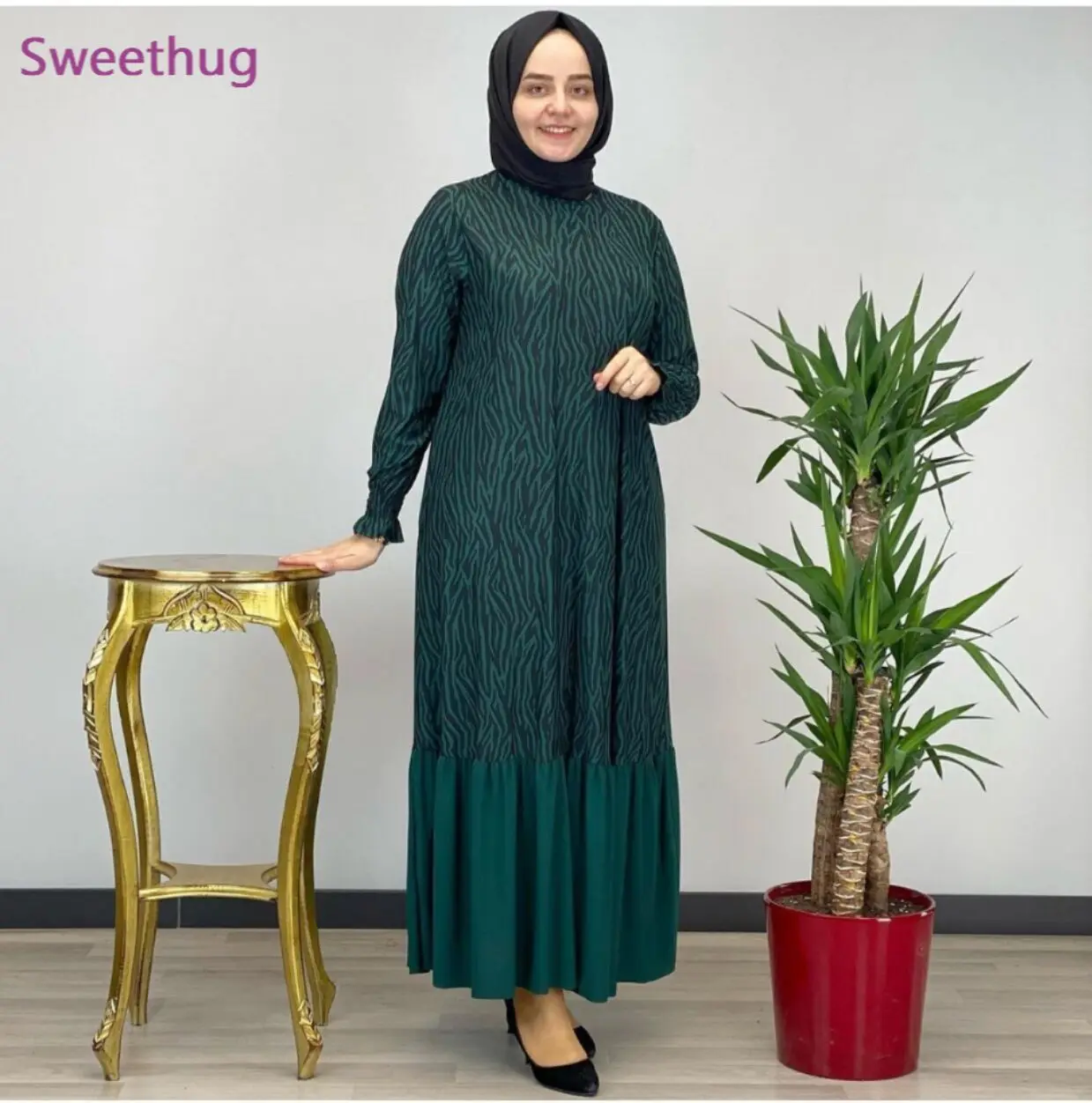 Abaya Дубайский хиджаб мусульманское платье Caftan Marocain, турецкие платья, мусульманская одежда, мусульманский кафтан, Оман
