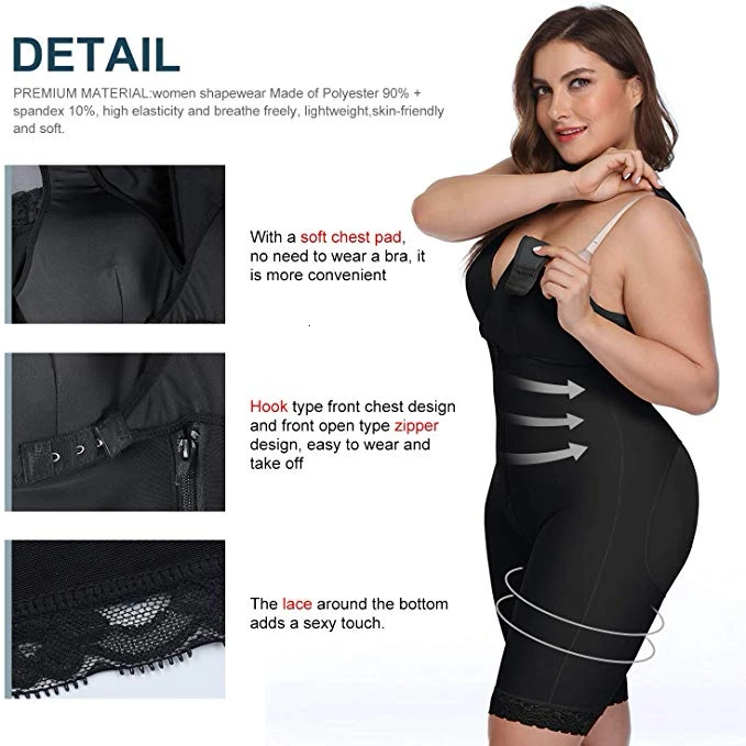 Корректирующее белье для всего тела похудения Бесшовное талии|Боди| |