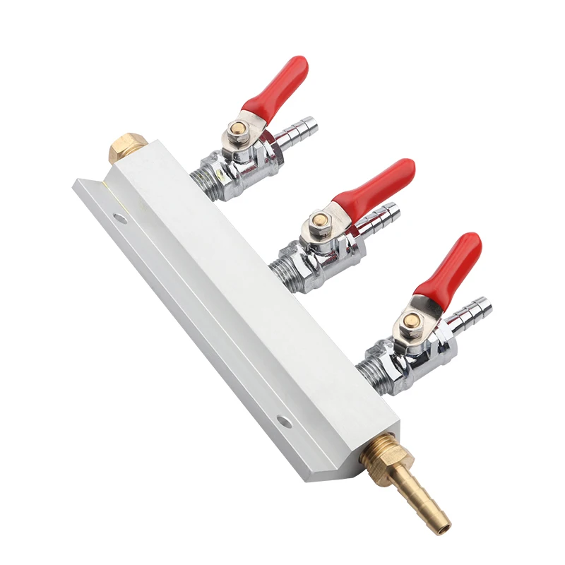 1 шт. алюминиевый CO2 газовый коллектор разветвитель пива дистрибьютор Встроенный