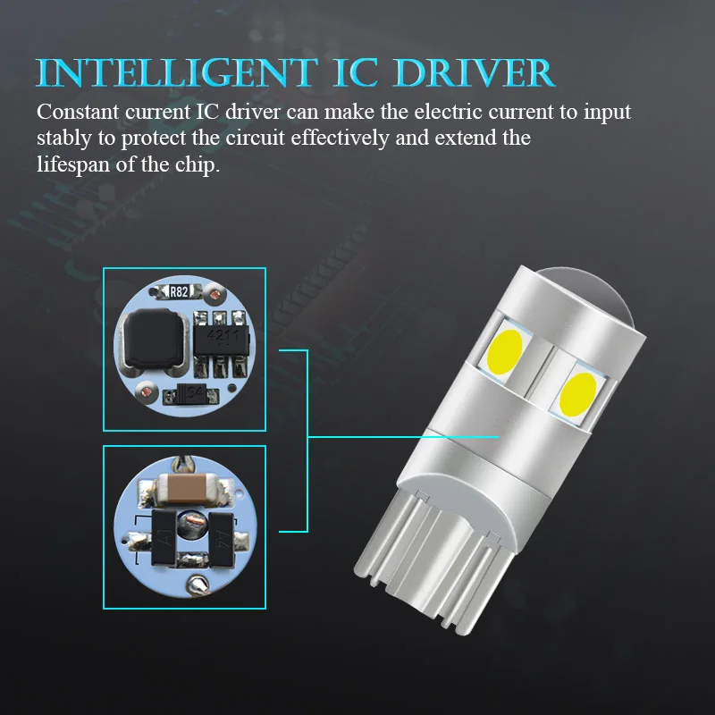 СВЕТОДИОДНЫЙ Автомобильный Фонарь NAOEVO 10x t10 W5W 5W5 1 6 W 450Lm 3030 чип 168 194 для bmw e90 12 В Авто