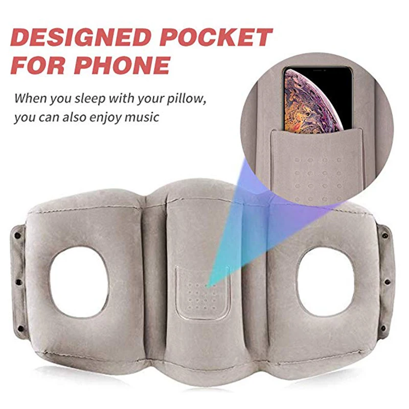 Надувная подушка для шеи путешествий дома кровати офиса поезда