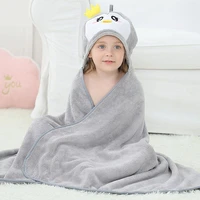 kids bath towel cute cartoon animal baby blanket sleeper solid hooded toddler girls boys beach towel 0 10y childrens bath robe