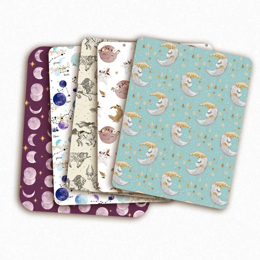 

Polyester Cotton Fabric Sun Moon Stars Univers Printed Cloth Sheets DIY Crafts Supplies Handmade Masks Dress Making 45*145cm 1pc