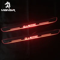 high end upgraded led door sill plate moving light pathway light for audi q3 8u 2011 2019 acrylic welcome pedal car scuff