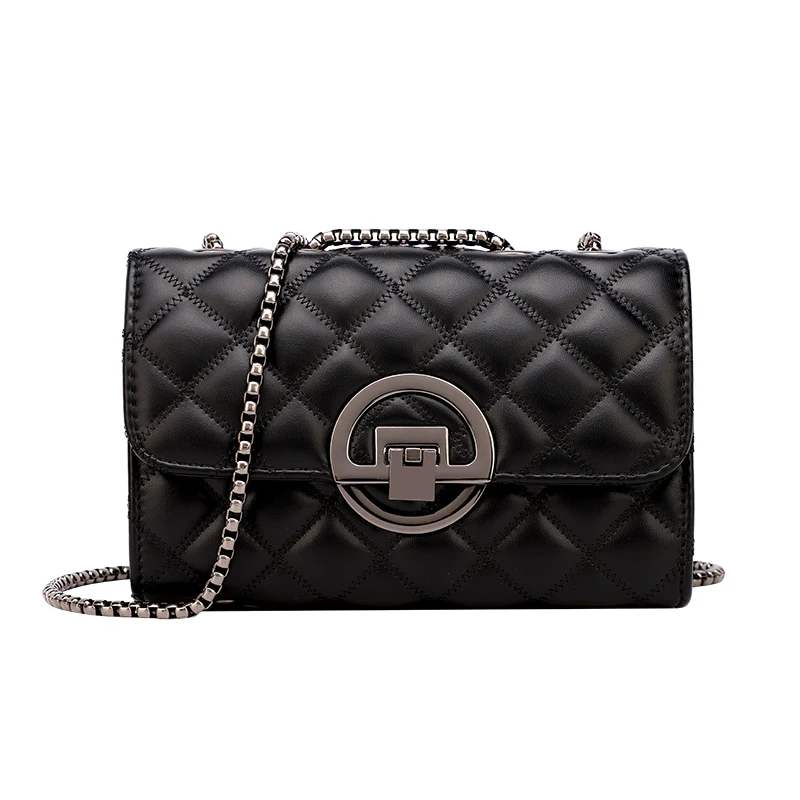 

New Woman Fashion Shoulder Bag High Quality PU Chain Messenger Bag Underarm Bag Luxury Brand Bag Handbag Handbag Trend In 2021