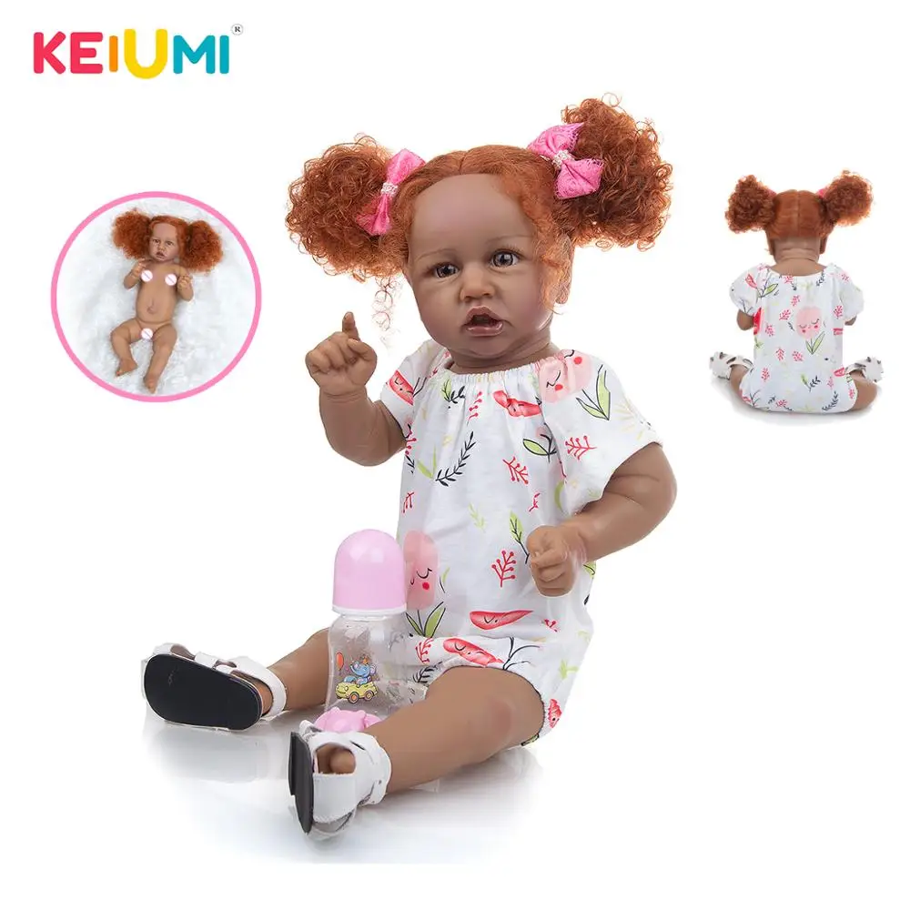 

KEIUMI 57 CM Reborn Baby Dolls Full Body Silicone Dress Up Vinyl Excellent Quality For Christmas Gift Children Birthday Present