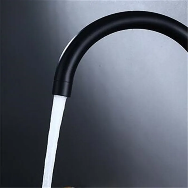 Черный смеситель для кухонной мойки поворот на 360 градусов кран очистки воды с