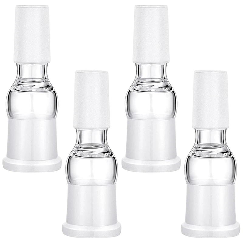 

10Pcs Glass Tube Adapter Female Experimental Instrument Adapter Connector Accessories (0.6 Inch Male to 0.7 Inch Female)