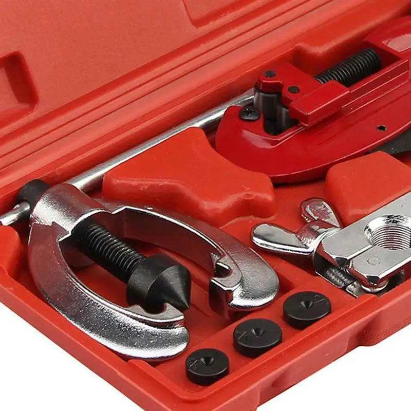 

10Pcs Metric Tube Flaring Tool Brake Fuel Pipe Repair Cutting Flaring Tools Double Flaring Dies Tool Set For Refrigeration Steel