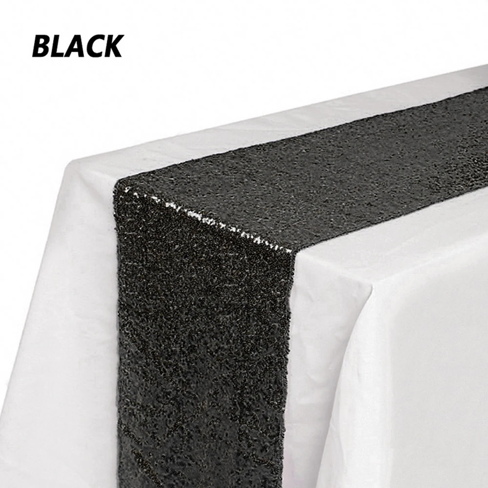 Black 30x180 Современная настольная дорожка s для свадьбы, открытая кухонная настольная дорожка для украшения дома, Настольная дорожка s и скатерти - Цвет: Black 30x180