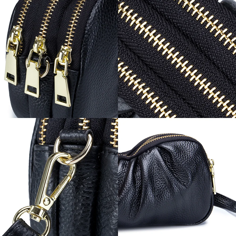 Zency Мягкая Сумка Через Плечо Из Натуральной Кожи Классическая Дизайнерская