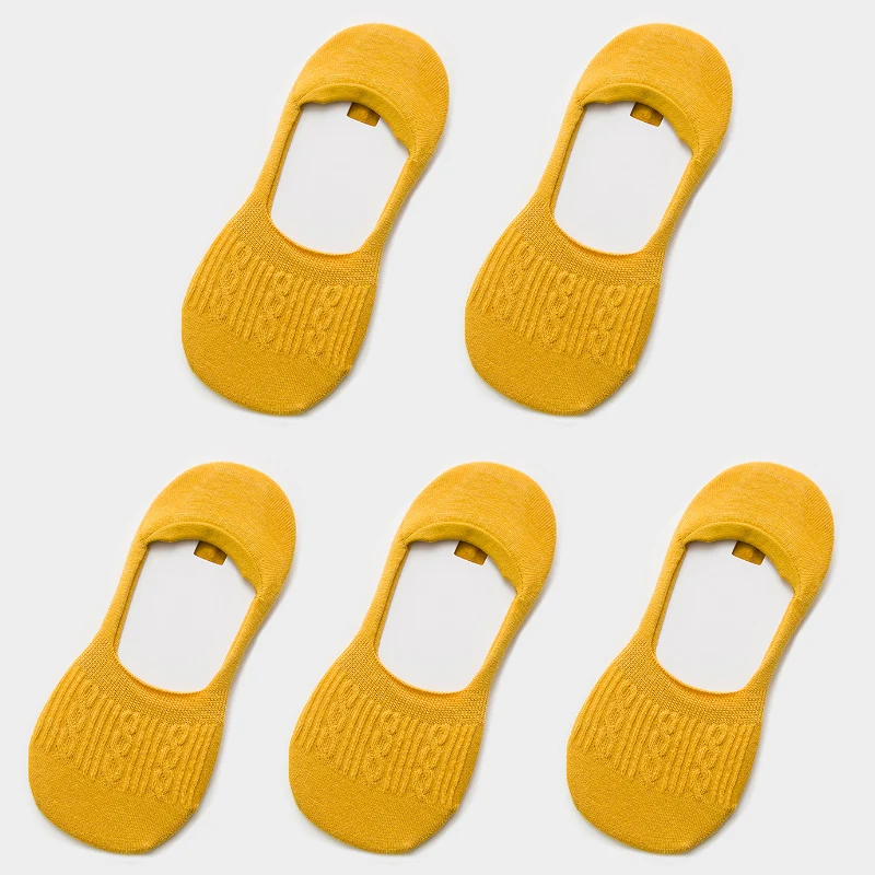 style J 5 pairs Новые Женские Повседневные Дышащие Короткие носки-башмачки модные невидимые Нескользящие хлопковые носки для девочек женские низкие Носки ярких цветов, 5 пар - Цвет: style J 5 pairs